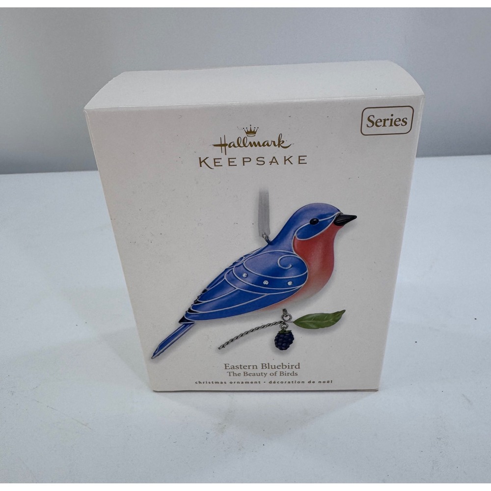 Hallmark Keepsake Eastern Bluebird Ornament 2010 Beauty of Birds Series 6  New‎